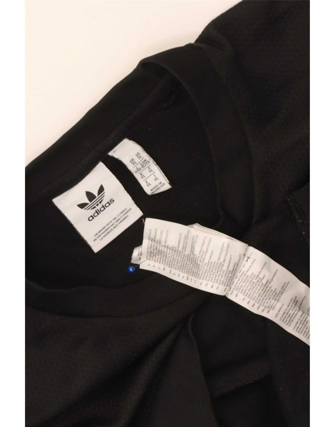 Adidas Herre Sweatshirt Jumper XL Sort Colourblock Polyester