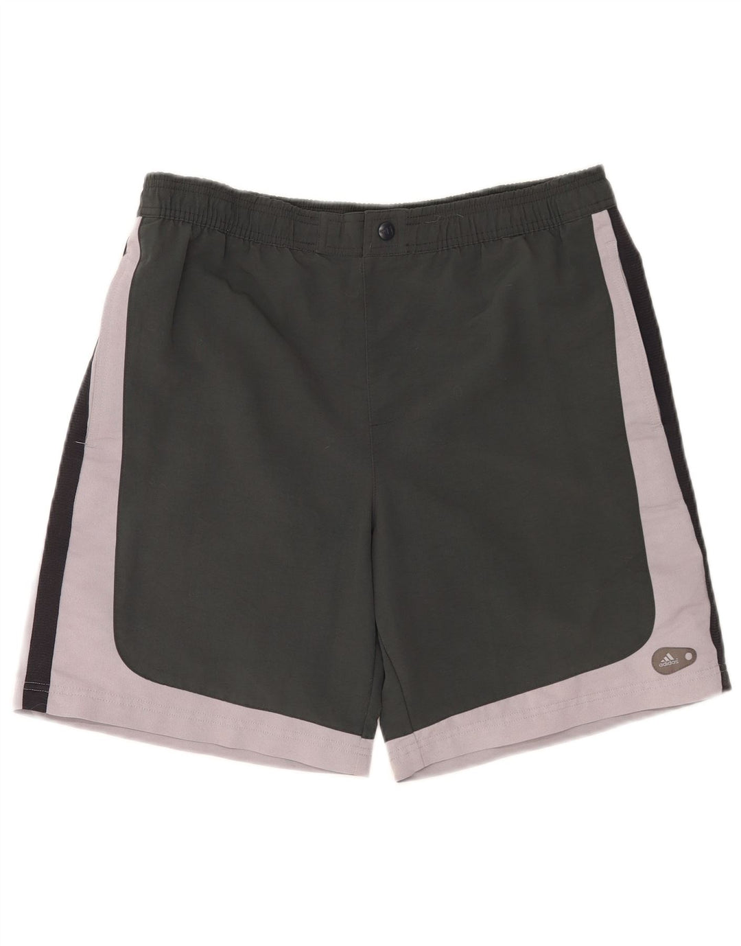 Adidas Badeshorts til mænd mellemgrå Colourblock Polyester