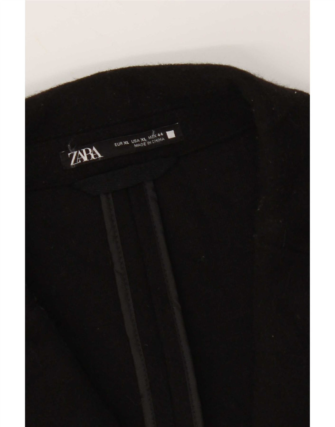 Zara Herre Overfrakke UK 42 XL Sort