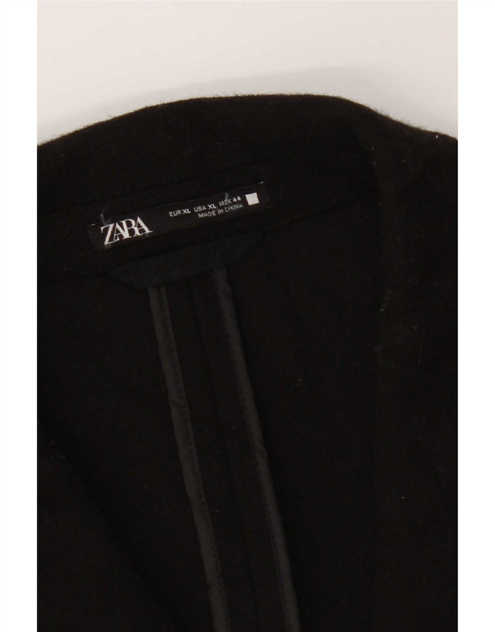 Zara Herre Overfrakke UK 42 XL Sort