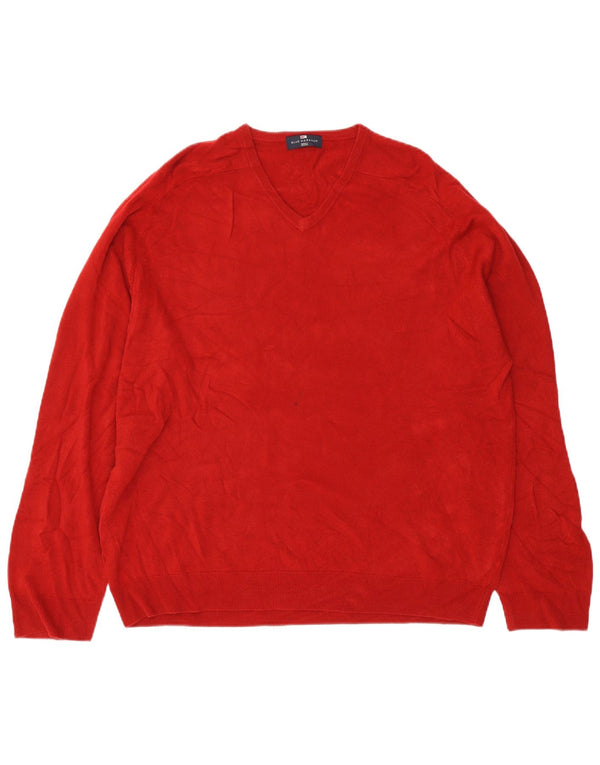 Marks & Spencer Herre V-hals sweater 2XL Rød Akryl