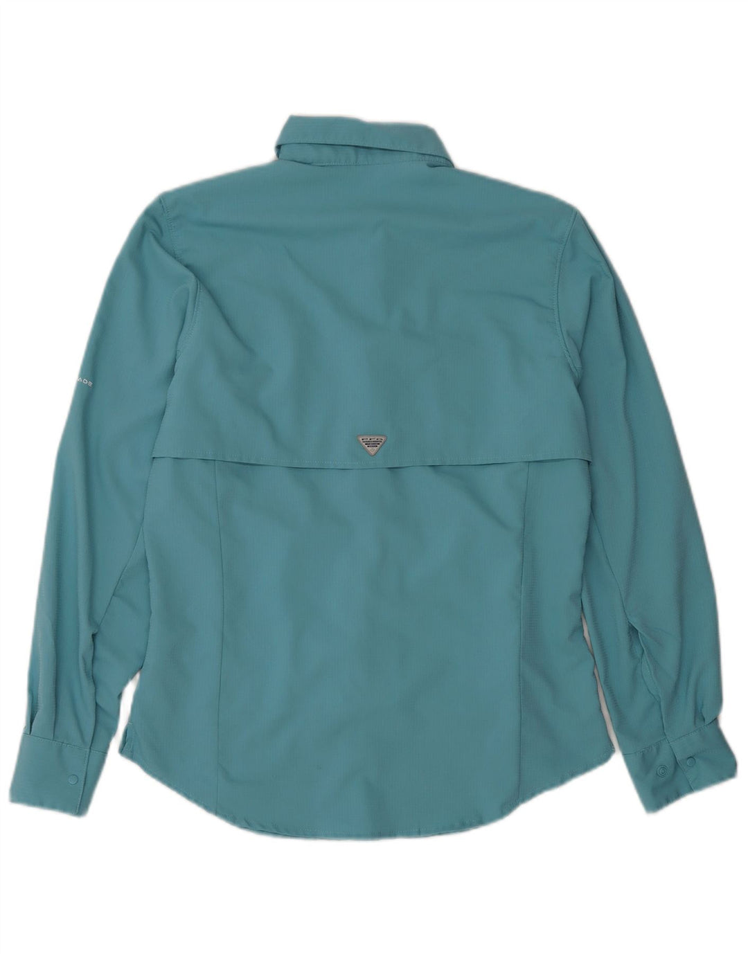 Columbia dameskjorte UK 10 Lille turkis polyester