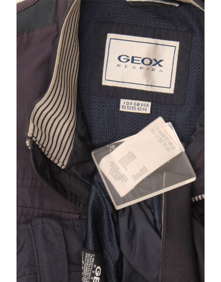 Geox Respira Bomberjakke til mænd IT 50 Stor marineblå polyester