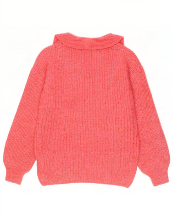 Marks & Spencer Dame Polo Neck Jumper Sweater UK 6 XS Pink