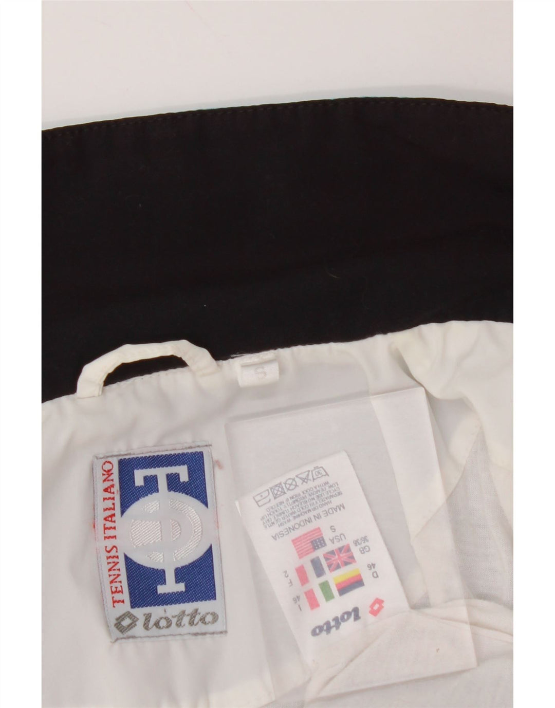 LOTTO Træningsdragt til mænd, topjakke UK 36/38 Small White Colourblock Polyester