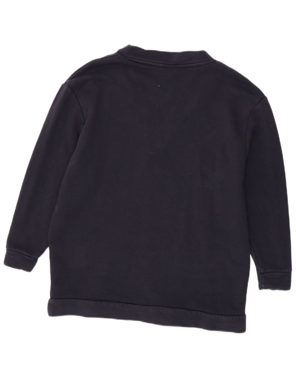 Zara Dame Oversized Sweatshirt Jumper UK 14 Medium Navy Blue