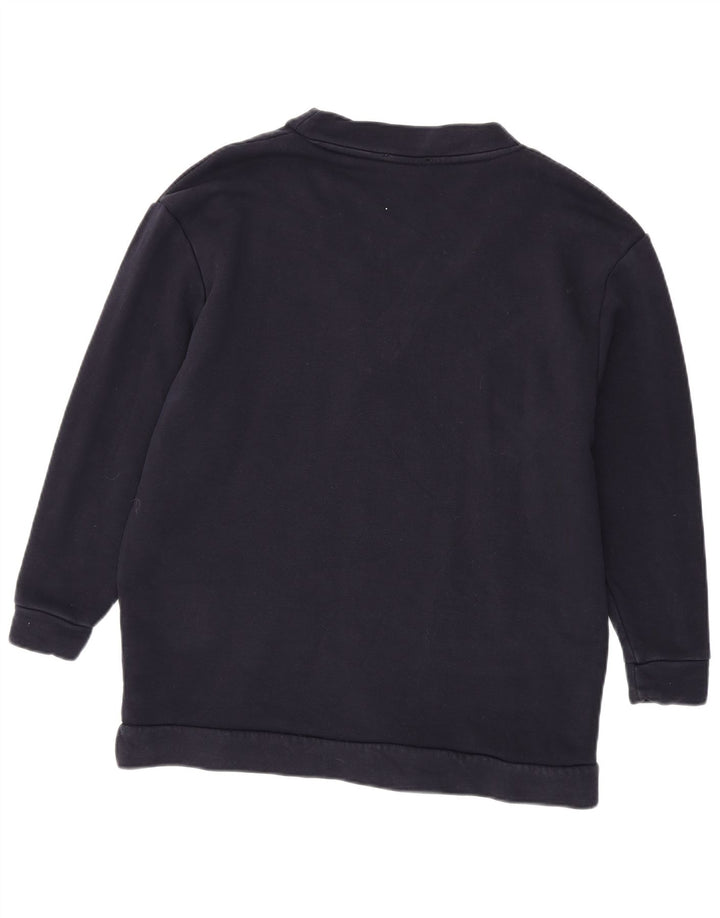 Zara Dame Oversized Sweatshirt Jumper UK 14 Medium Navy Blue