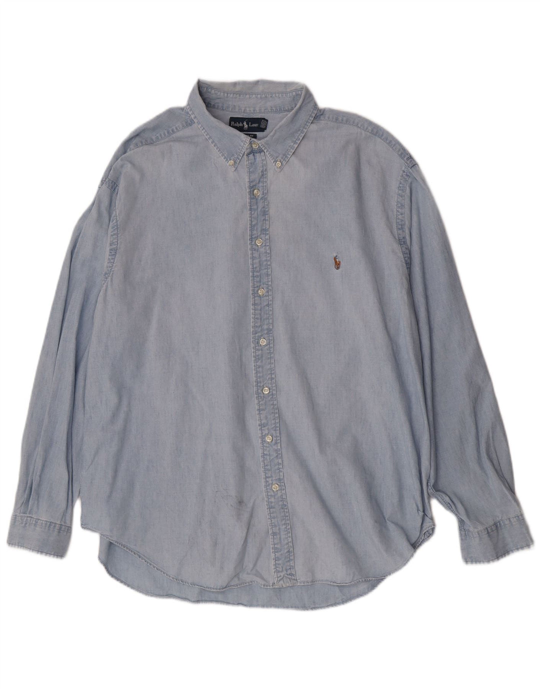 Ralph Lauren Herre Classic Fit skjorte 3XL blå bomuld