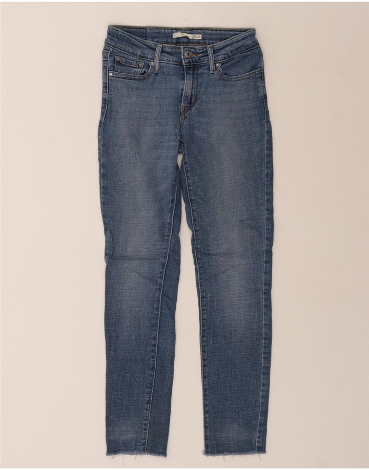 LEVI'S Womens 711 Skinny Jeans W25 L27 Blue Cotton Vintage Levi's and Second-Hand Levi's from Messina Hembry 