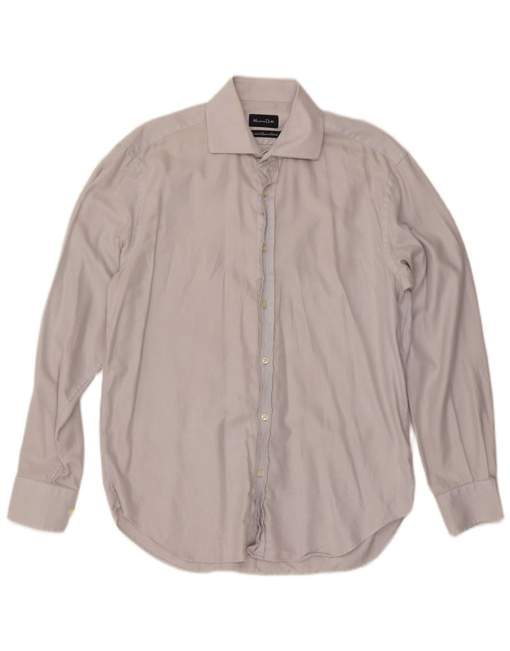 Massimo Dutti Herreskjorte Str. 42 16 1/2 Stor Blå Nålestribe