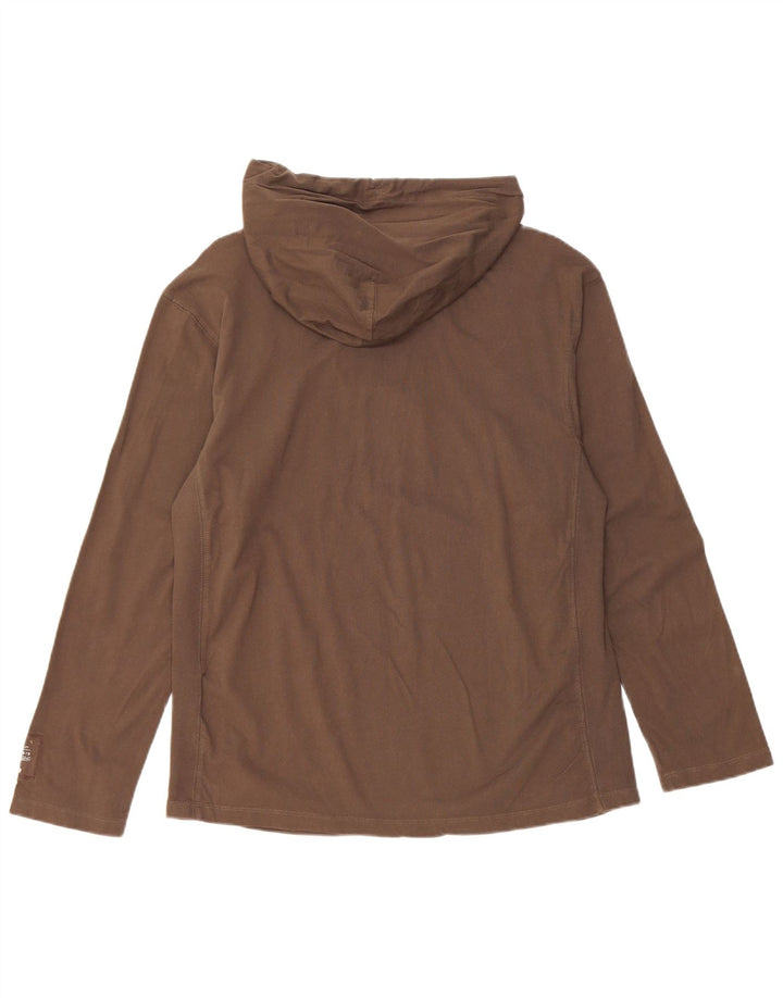 Champion Herre Hooded Grafisk Top Langærmet Medium Brun Bomuld