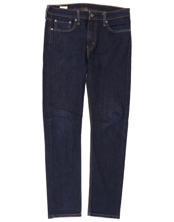 LEVI'S Herre 510 Skinny Jeans W33 L32 Marineblå Bomuld