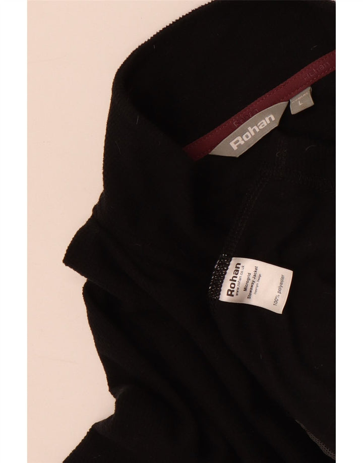 Rohan Womens træningsdragt topjakke UK 16 Large Black Polyester