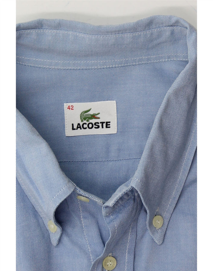 LACOSTE Mens Shirt Size 42 Large Blue Vintage Lacoste and Second-Hand Lacoste from Messina Hembry 