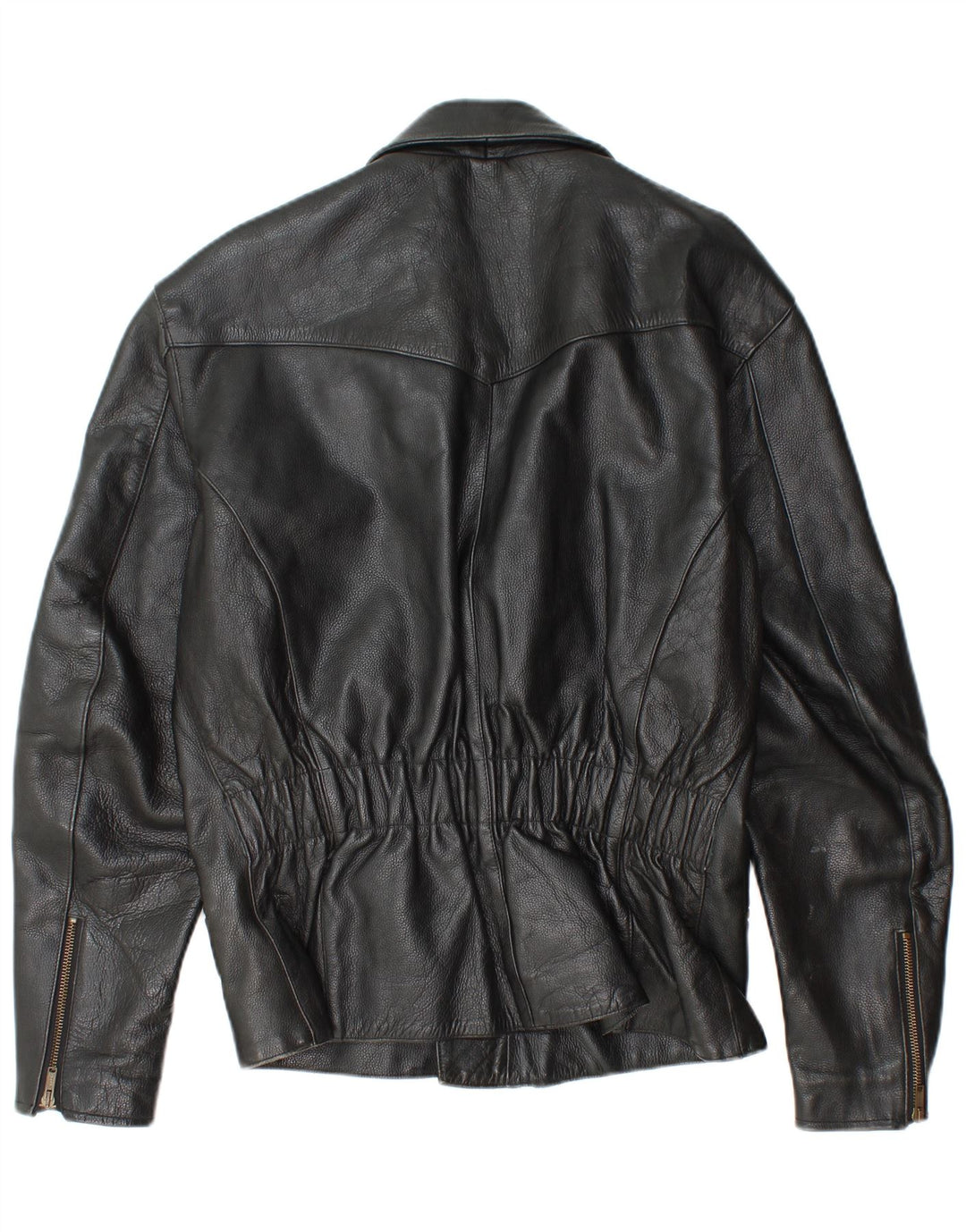 Takai Herre Læder Biker Jacket UK 40 Large Sort