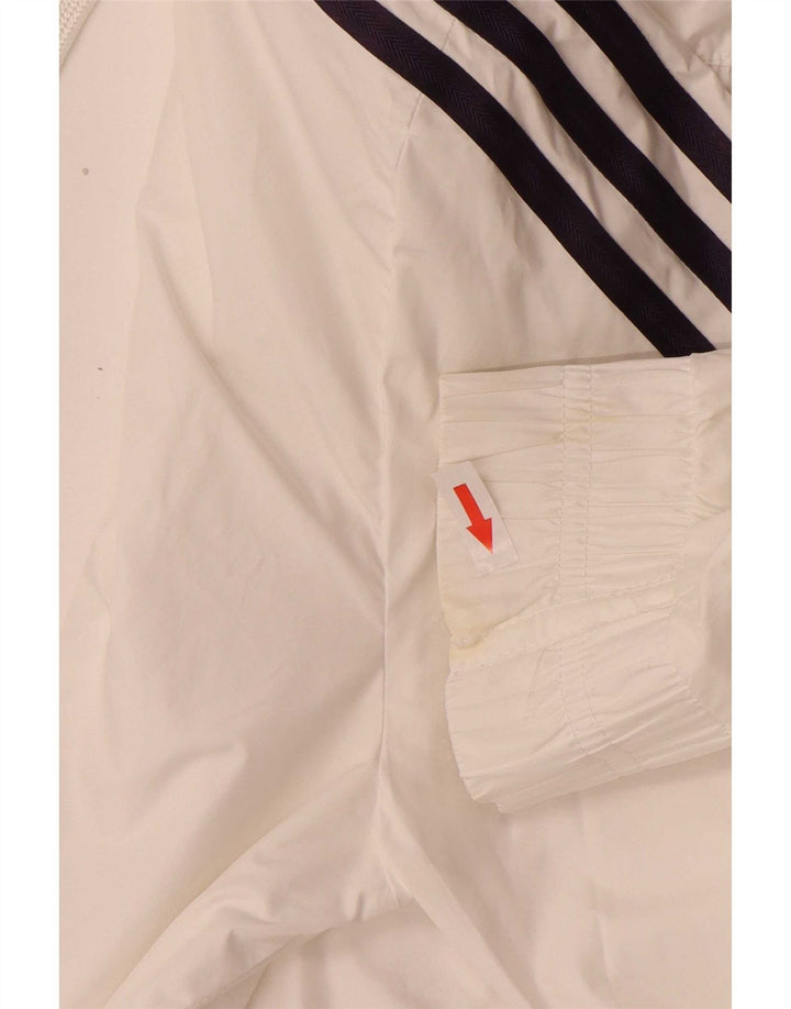 Adidas træningsdragt topjakke til kvinder UK 10 Small White Polyester
