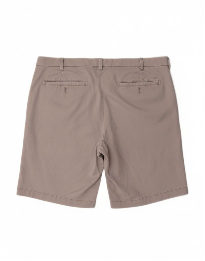 IZOD Mens Salt Water Chino Shorts W36 Large  Grey Cotton