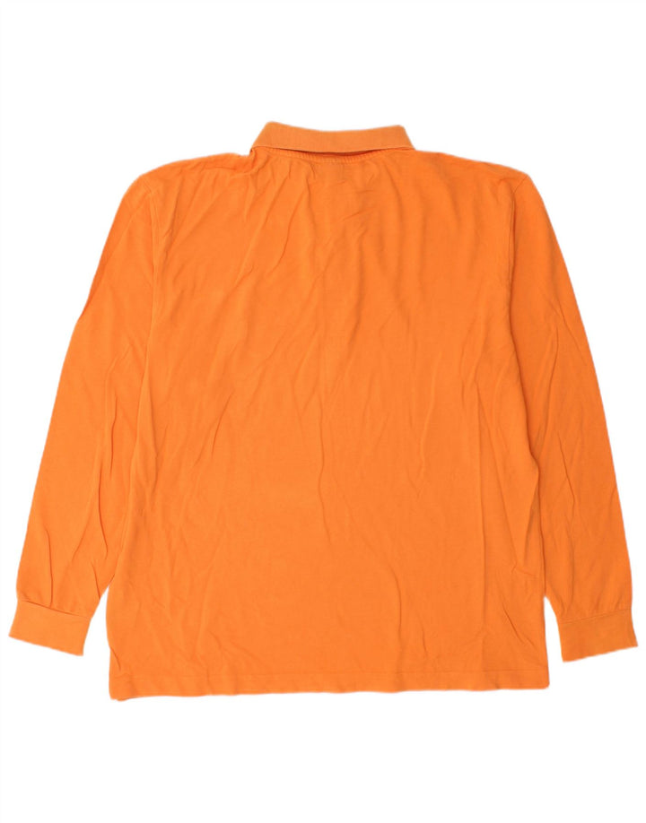 Kappa Langærmet Polo Shirt til mænd Stor Orange Bomuld