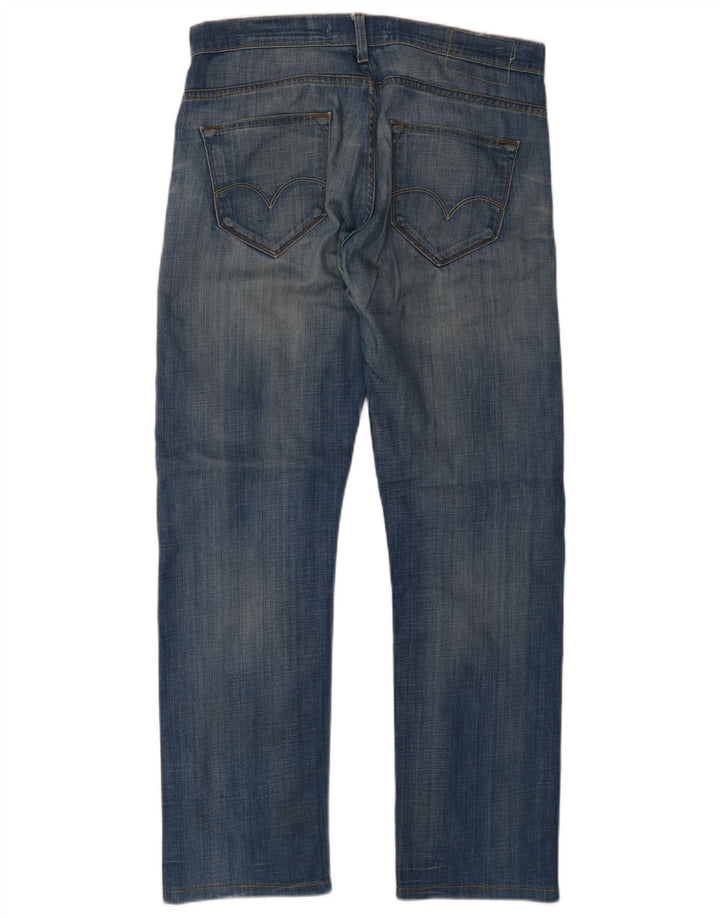 Levi's Herre 504 Straight Jeans W33 L34 Blå Bomuld