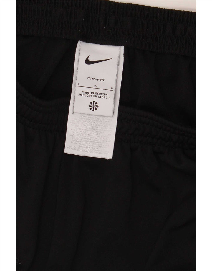 Nike Herre Dri Fit træningsdragt Bukser Large Black Colourblock Polyester