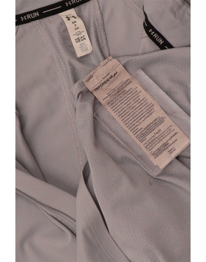 Under Armour Dame Heat Gear Pullover Træningsdragt Top UK 10 Lille Grå