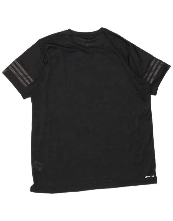 Adidas Herre Climacool T-Shirt Top XL Sort Polyester