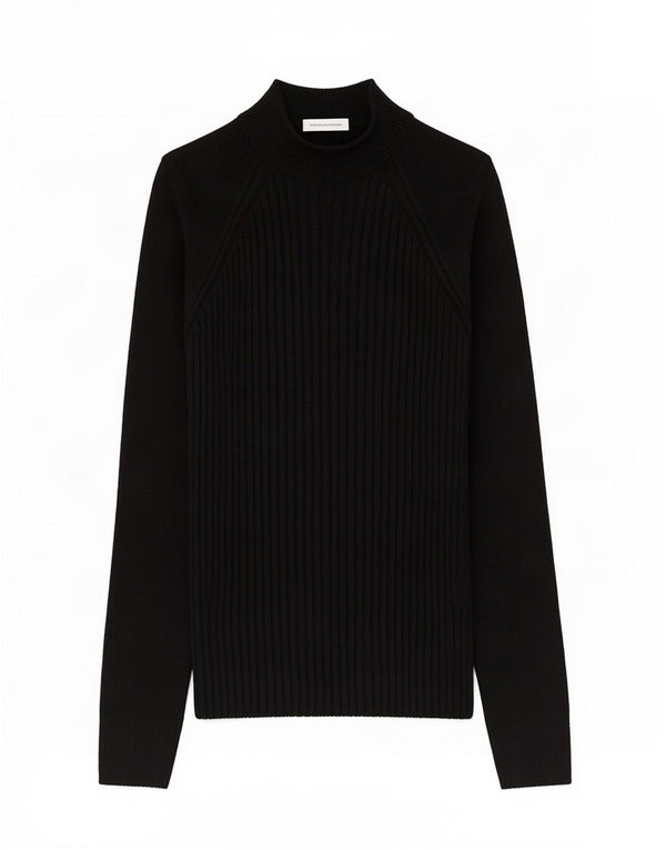 Zara Dame Top Langærmet UK 12 Medium Sort Viscose
