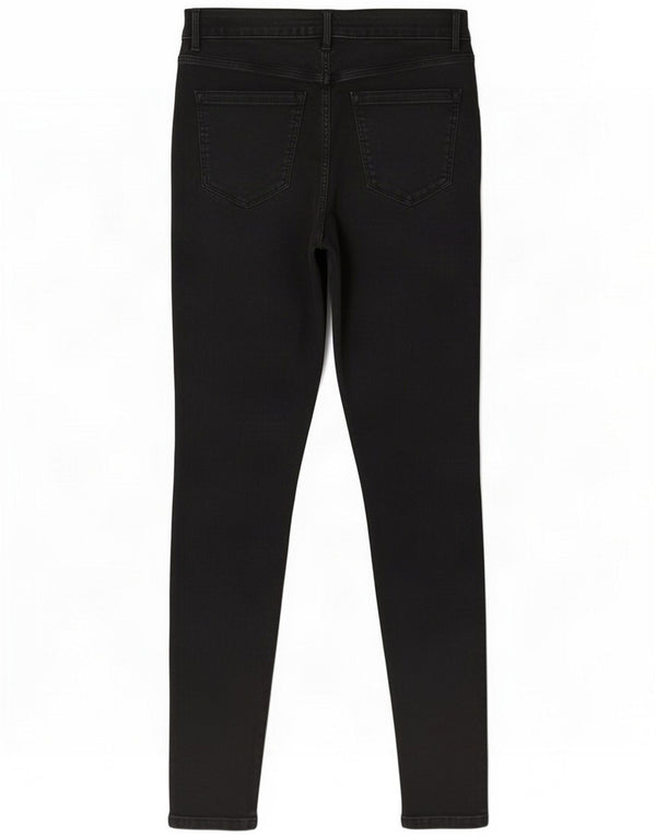 Jack Wills Womens Toni High Rise Skinny Jeans W32 L32 Black Cotton