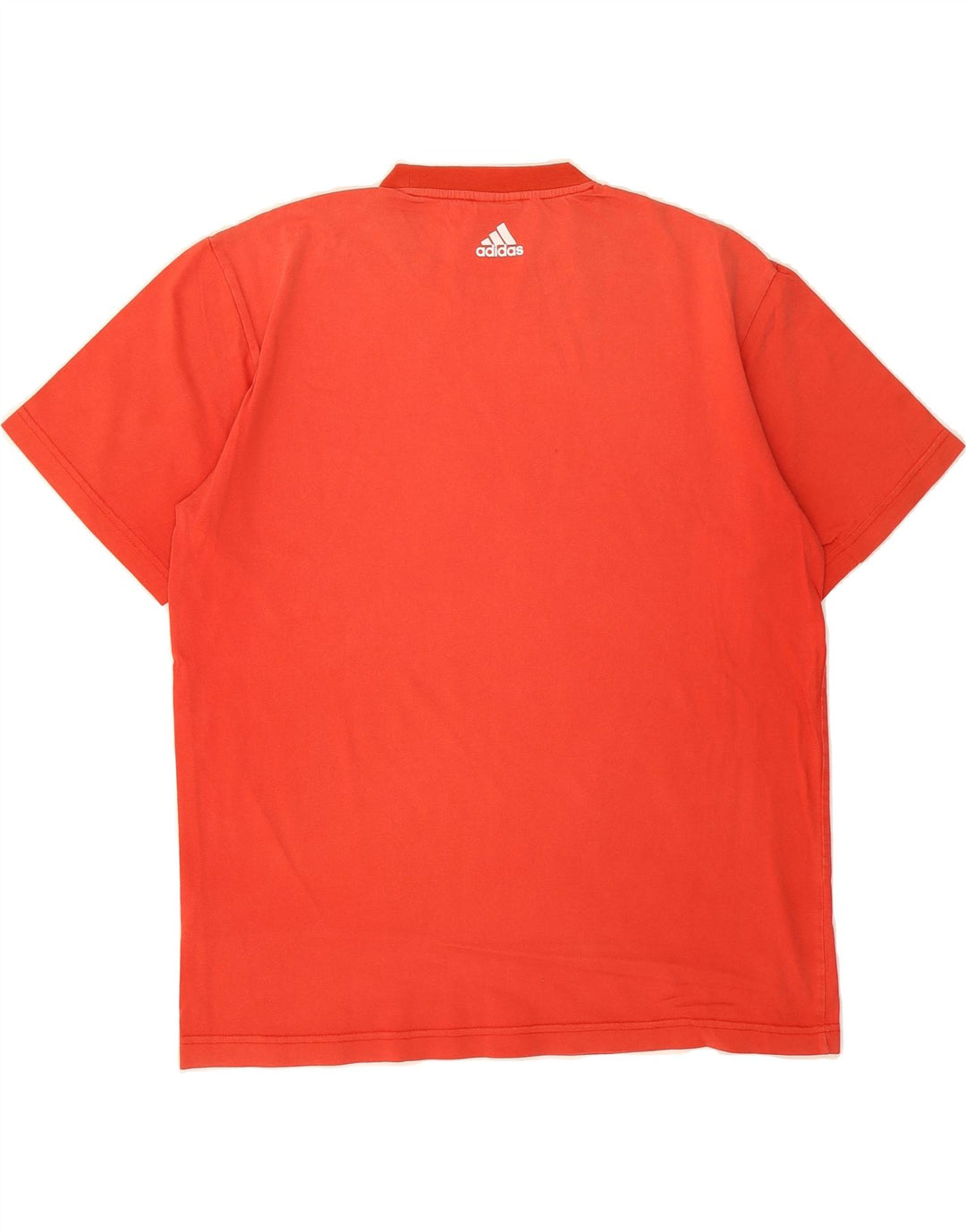 ADIDAS Mens Graphic T-Shirt Top Large Red Vintage Adidas and Second-Hand Adidas from Messina Hembry 
