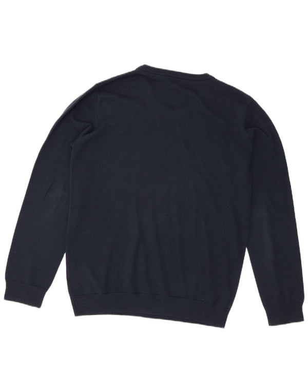 Marks & Spencer drenge sweater med v-hals 15-16 år marineblå bomuld