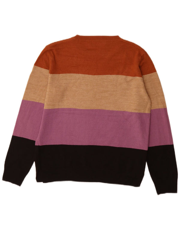 Marks & Spencer Womens Crew Neck Jumper Sweater UK 12 Medium Multicoloured