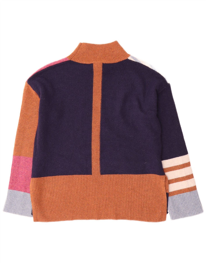 WHITE STUFF Dame Turtle Neck Jumper Sweater UK 8 Small Multicolored