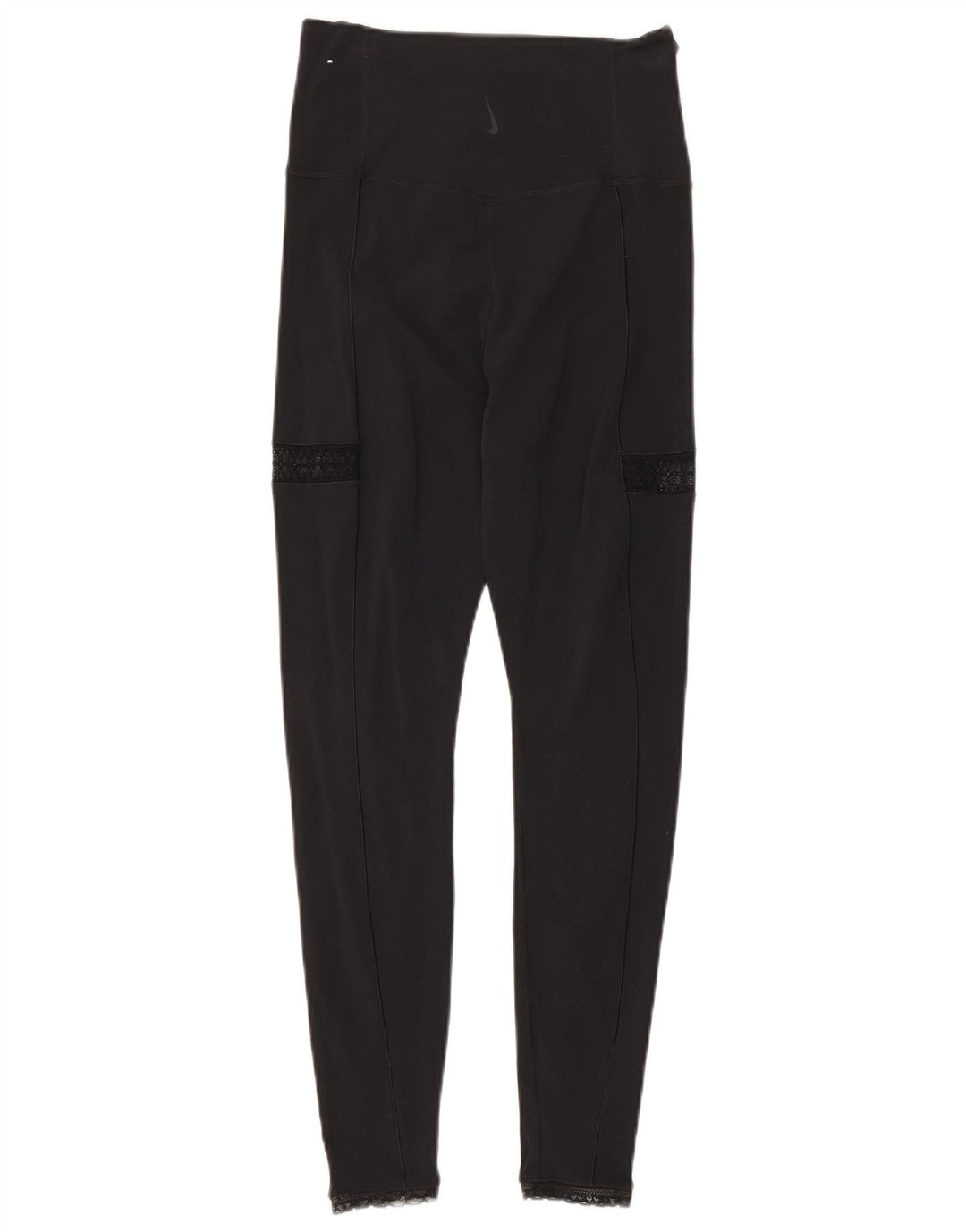 Nike Dame Dri Fit Leggings UK 14 Medium Sort Nylon