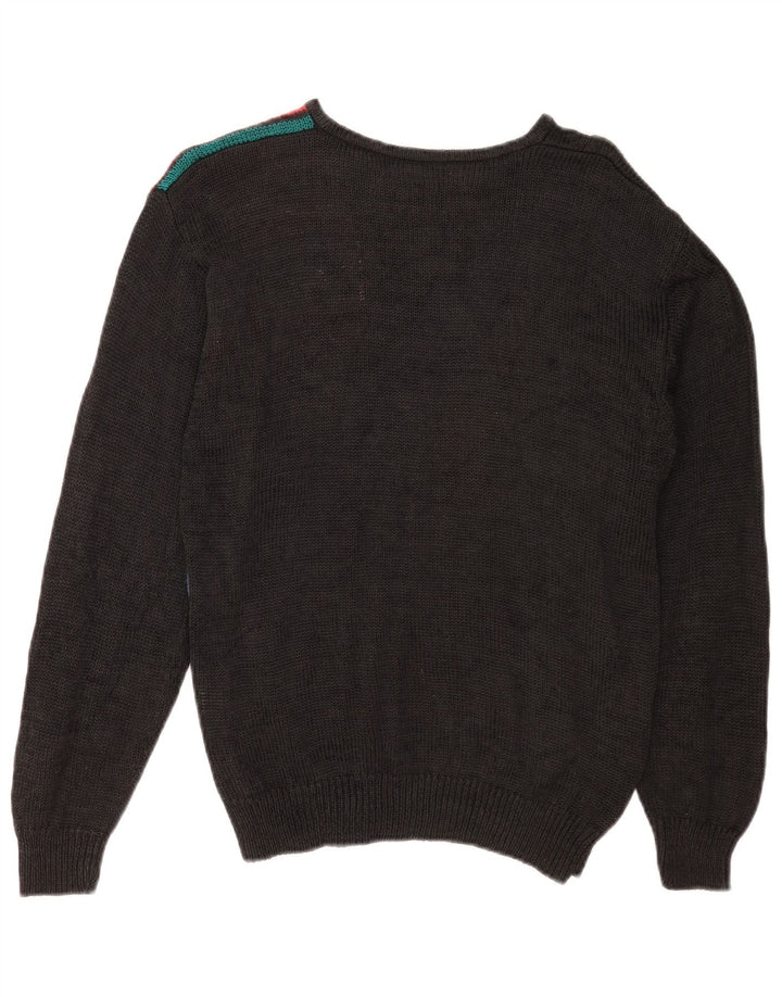 Malina Wong Dame sweater med rund hals EU 38 Medium Sort Retro