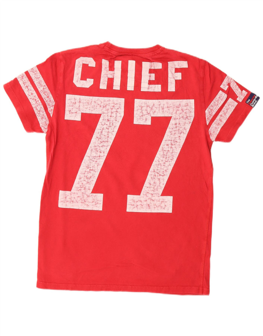 SUPERDRY Herre grafisk T-shirt Top Medium Rød Bomuld