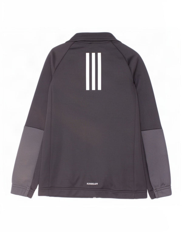 Adidas Boys Aeroready Tracksuit Topjakke 7-8 år Sort Colourblock