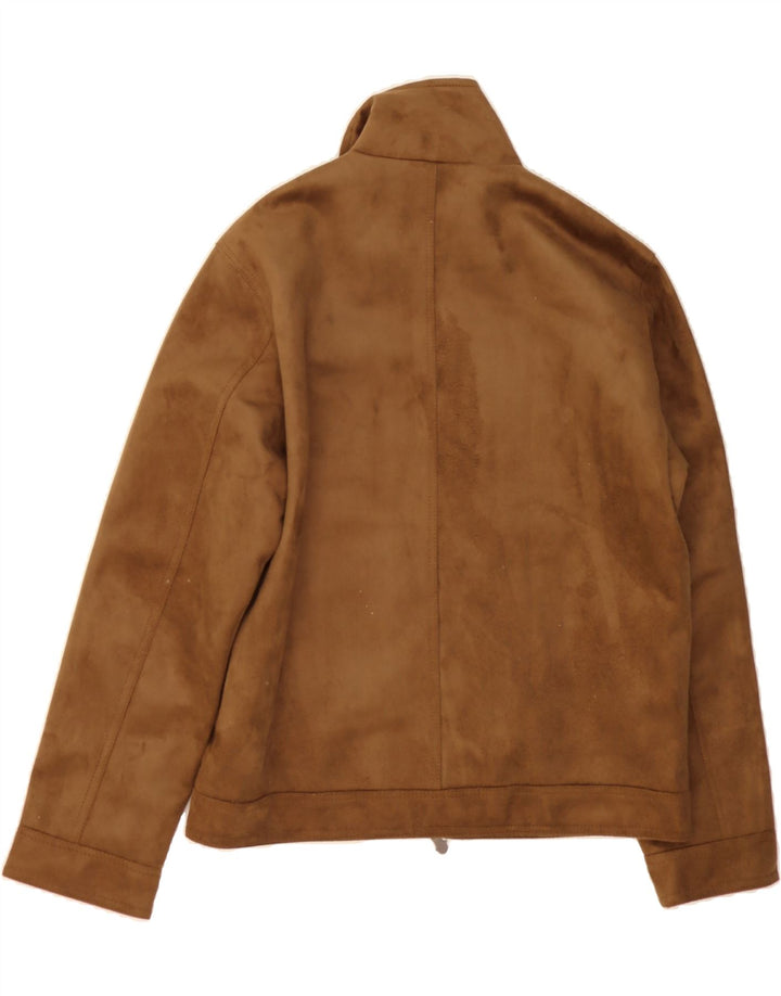 REPORTAGE Mens Suede Jacket UK 40 Large Brown Vintage Reportage and Second-Hand Reportage from Messina Hembry 