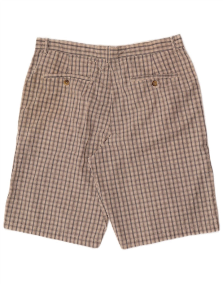 Marks & Spencer Herre Chino Shorts W34 Large Beige Ternet Bomuld