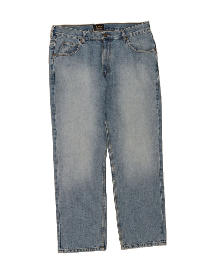 LEE Mens Chicago Straight Jeans W36 L30 Blue Cotton Vintage Lee and Second-Hand Lee from Messina Hembry 