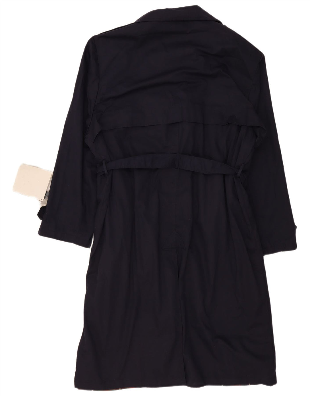 Vintage Trench Coat til mænd UK 42 XL Navy Blue Polyester