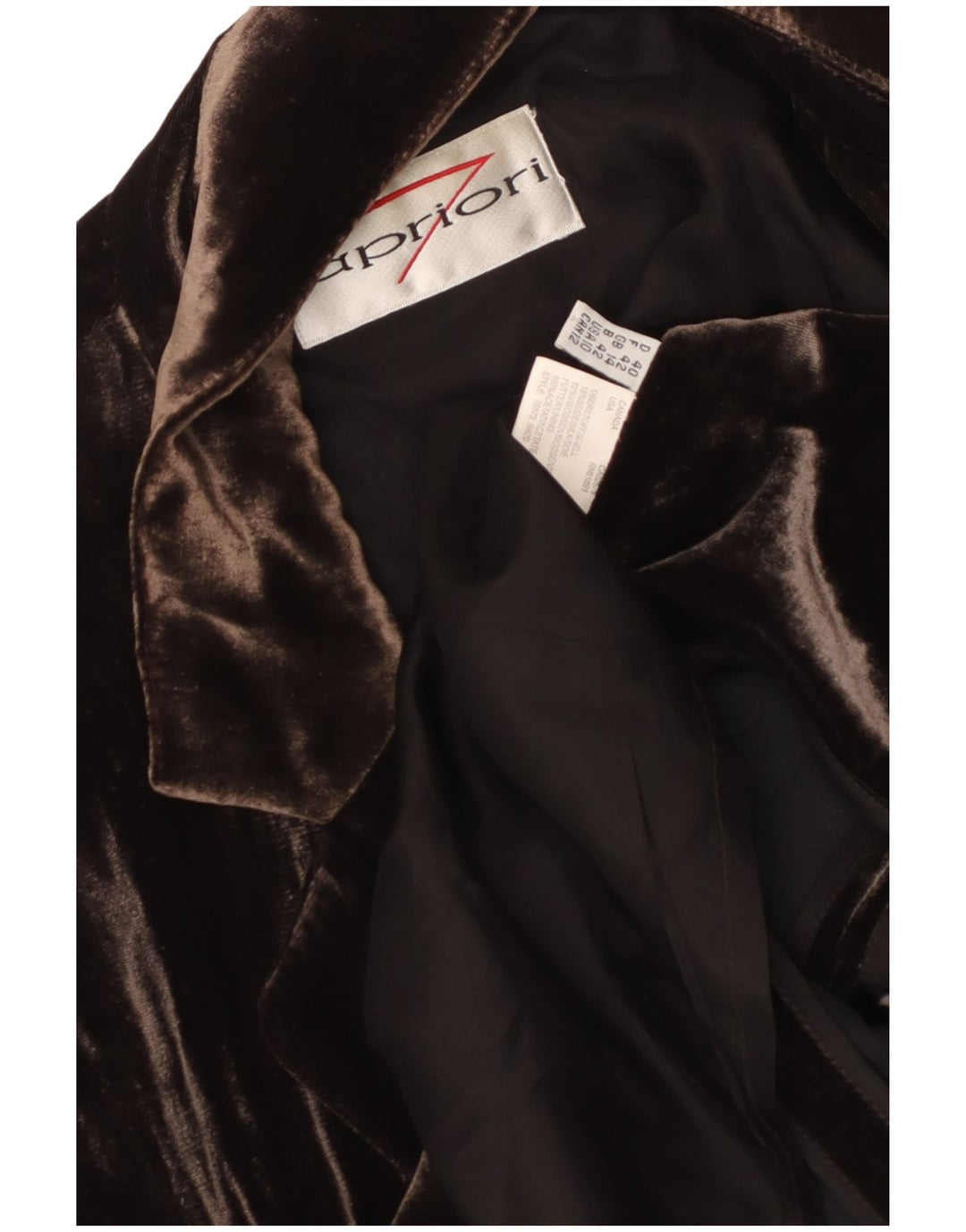 APRIORI Dame 3-knaps blazerjakke UK 14 Stor brun silke