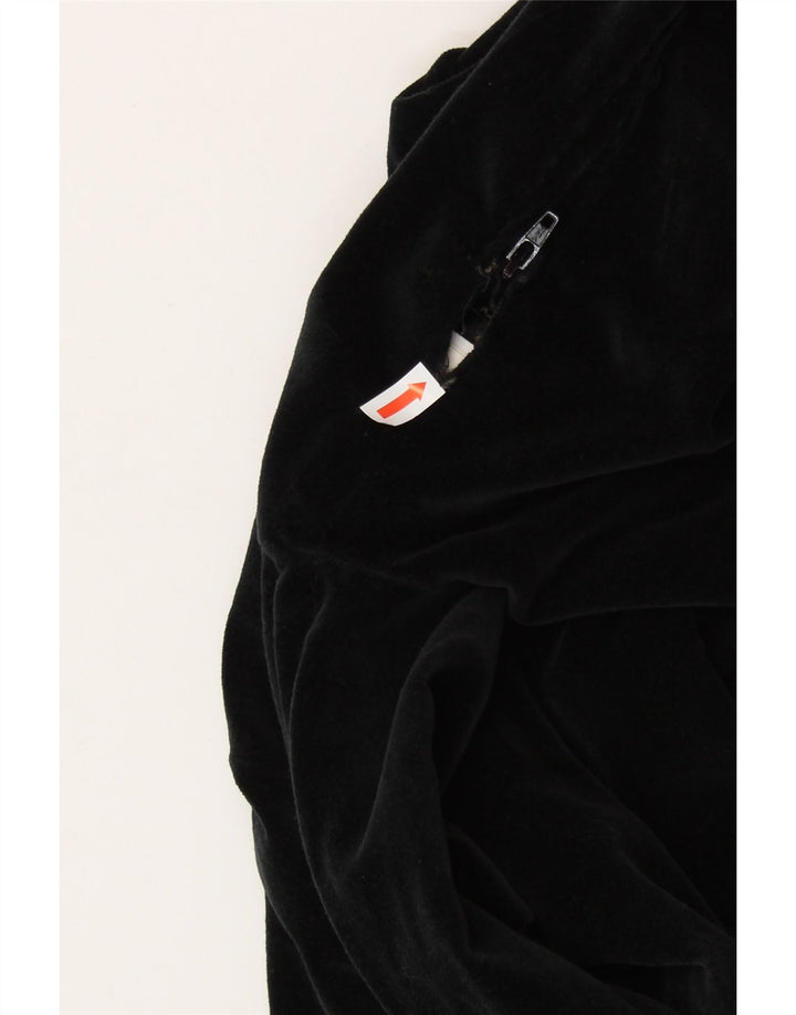 SISLEY Kvinders Velvet Skede Kjole UK 6 XS Sort Bomuld