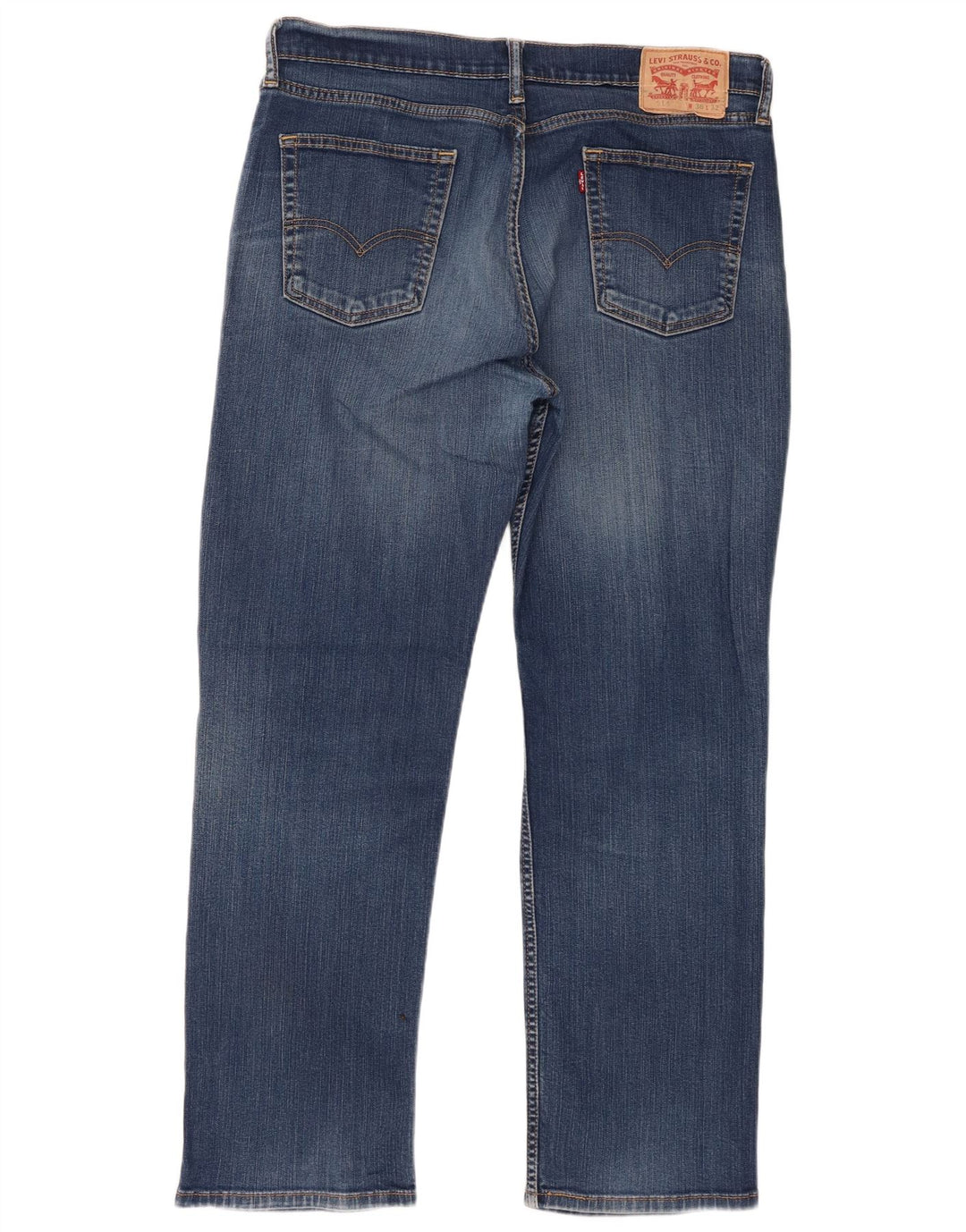 Levi's Herre 514 lige jeans W36 L32 blå bomuld