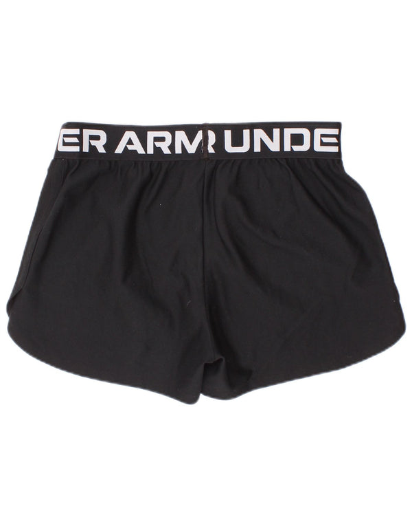 Under Armour Girls Heat Gear Grafiske sportsshorts 9-10 år Medium Sort