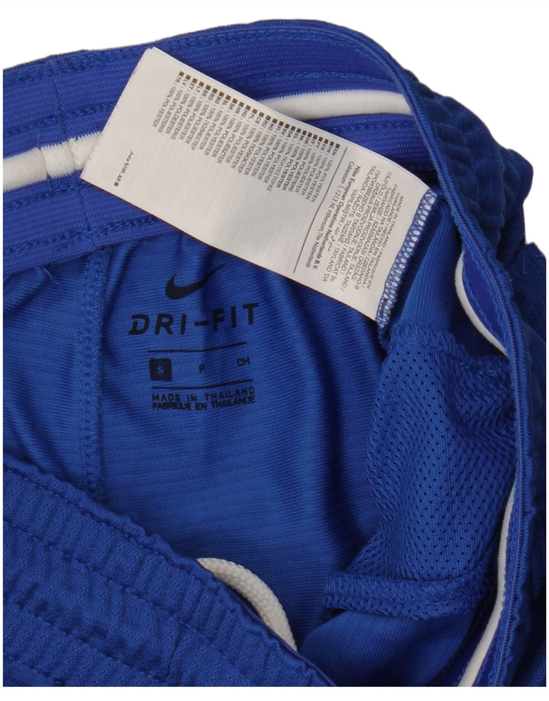 Nike Herre Dri Fit grafiske sportsshorts Små blå polyester