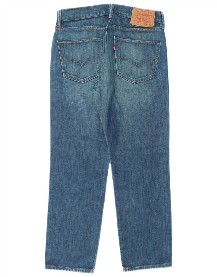 Levi's Herre 511 Slim Jeans W31 L27 Blå Bomuld