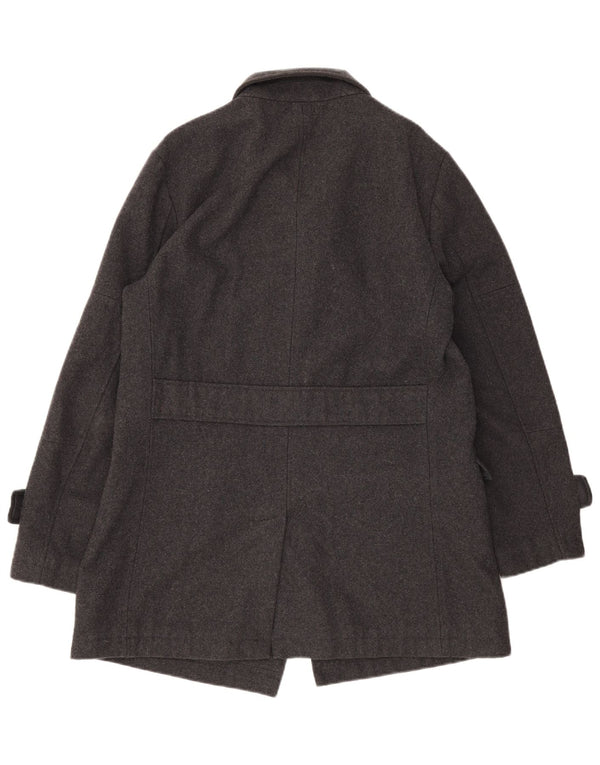 French Connection Herre Pea Coat UK 38 Medium Grå