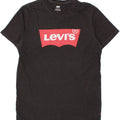 LEVI'S Mens Graphic T-Shirt Top Medium Black Cotton Vintage Levi's and Second-Hand Levi's from Messina Hembry 