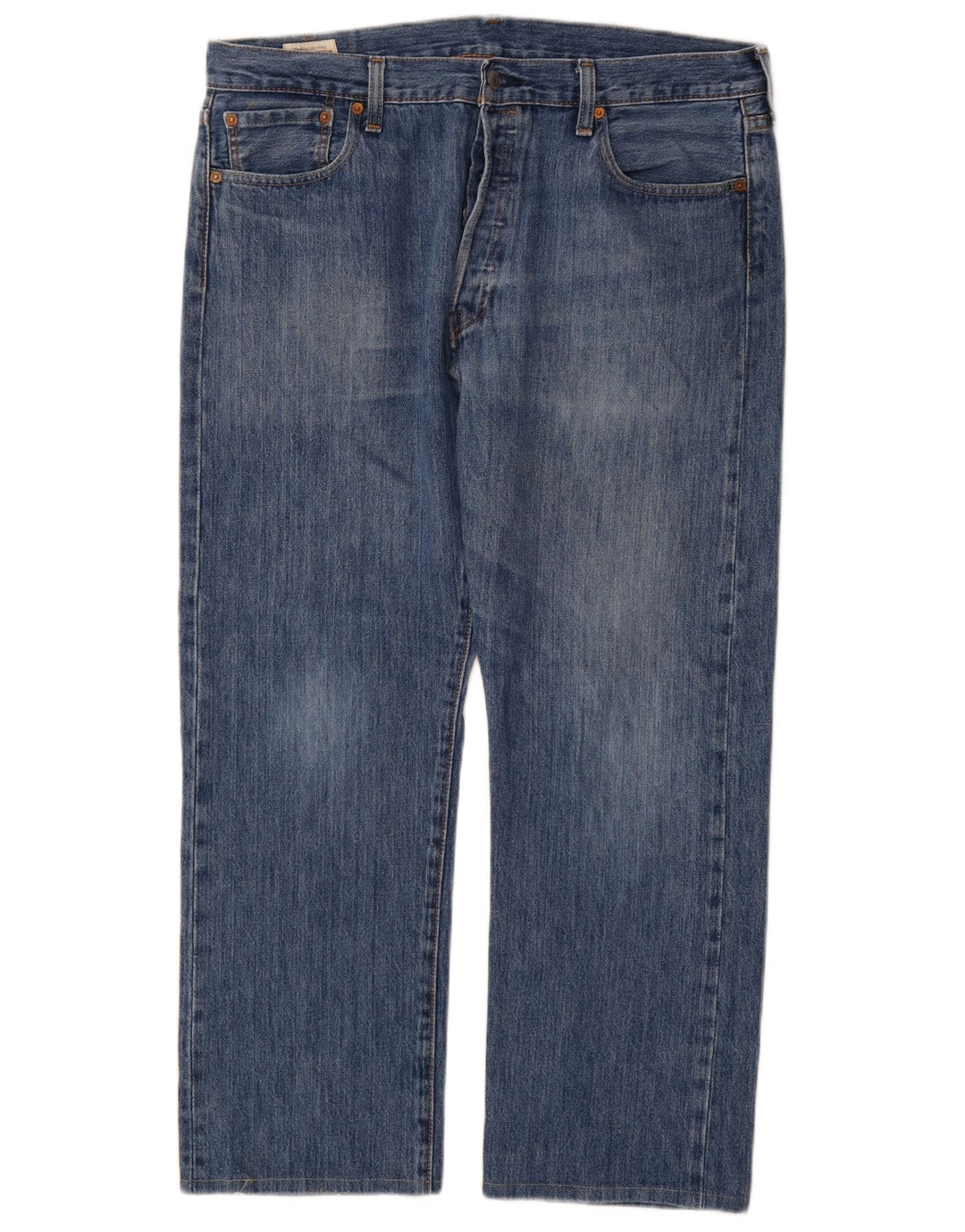 Levi's Herre 501 lige jeans W36 L28 blå bomuld