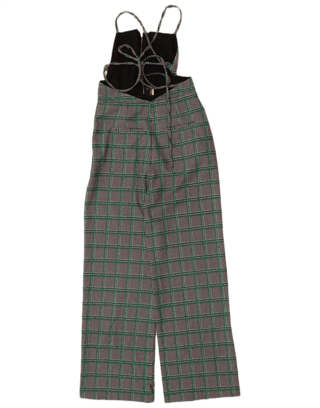 Topshop Dame Ærmeløs Jumpsuit UK 10 Small Multicolor Houndstooth